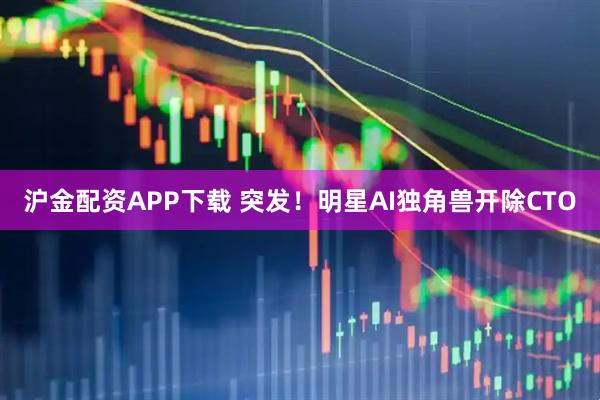 沪金配资APP下载 突发！明星AI独角兽开除CTO